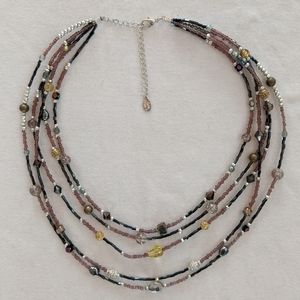 Cookie Lee Multi-Strand Beaded Necklace